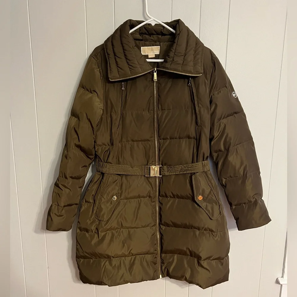 Michael Kors Long Puffer Coat Size L‎